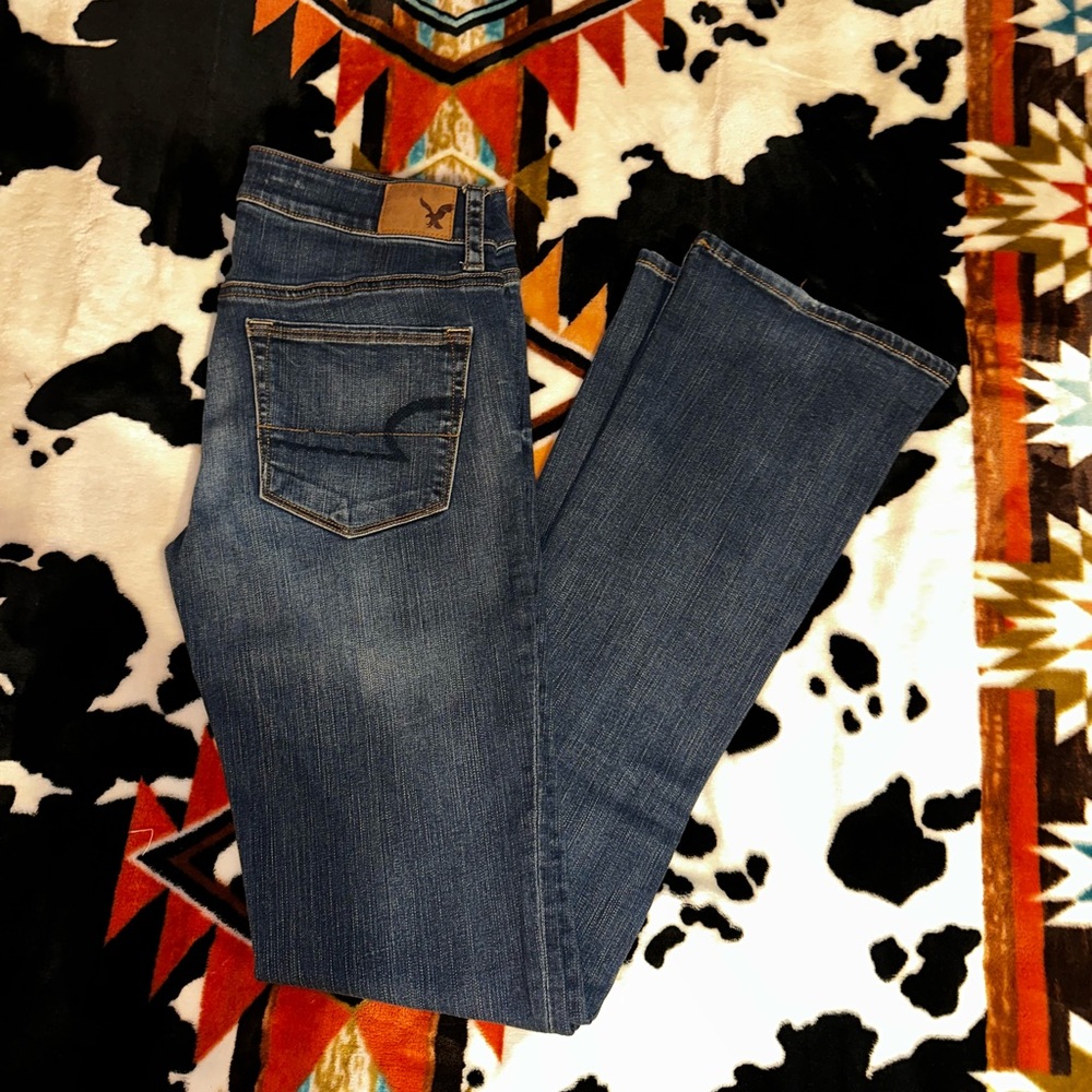 American Eagle Skinny Kick Jeans (6 Long)